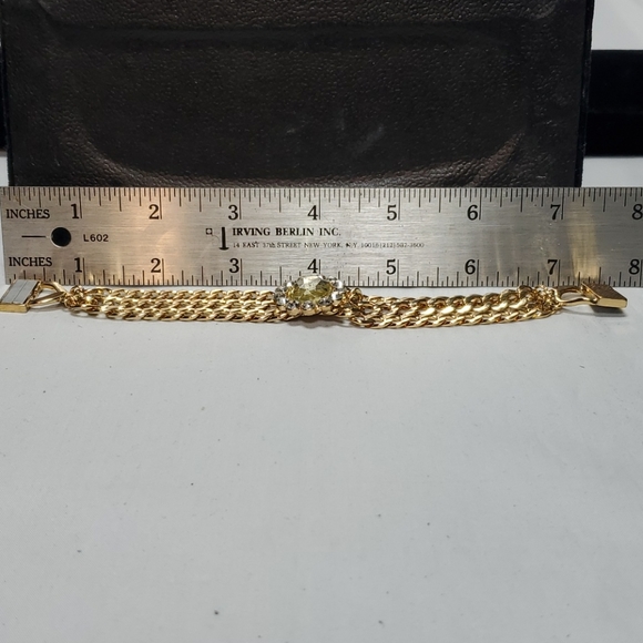 Bijou Drive gold bracelet with crystal stones - Picture 3 of 4